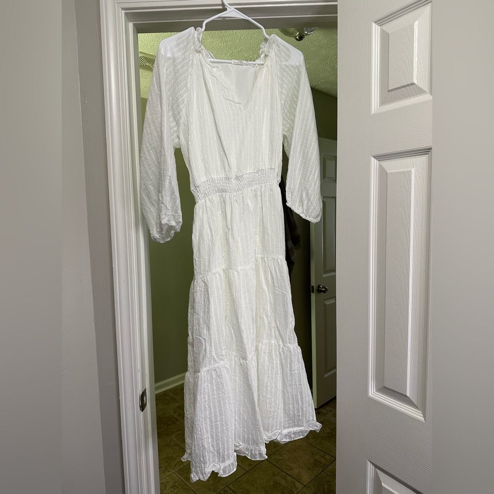 White Midi Dress